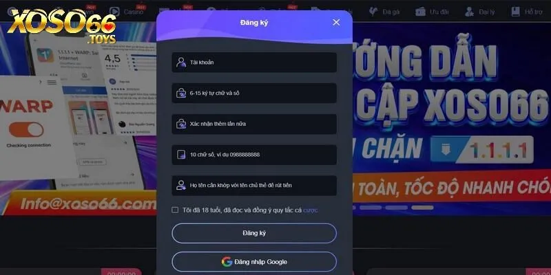 Cung cấp đầy đủ các thông tin được yêu cầu