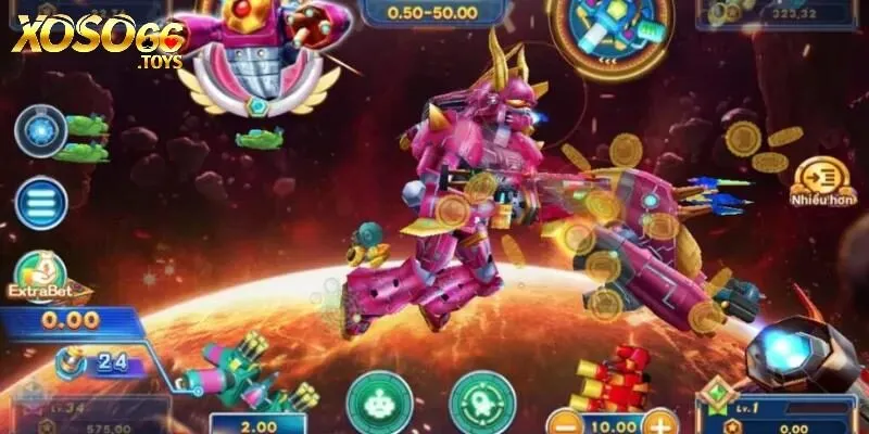 Game bắn cá Vũ Trụ có nhiều loại boss lớn